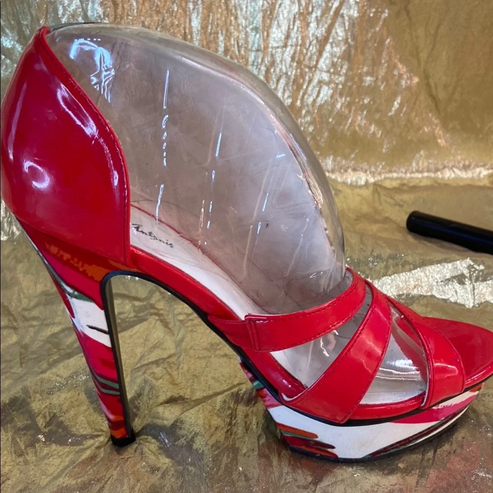 Michael Antonio Floral Women's Heels - Picture 4 of 9